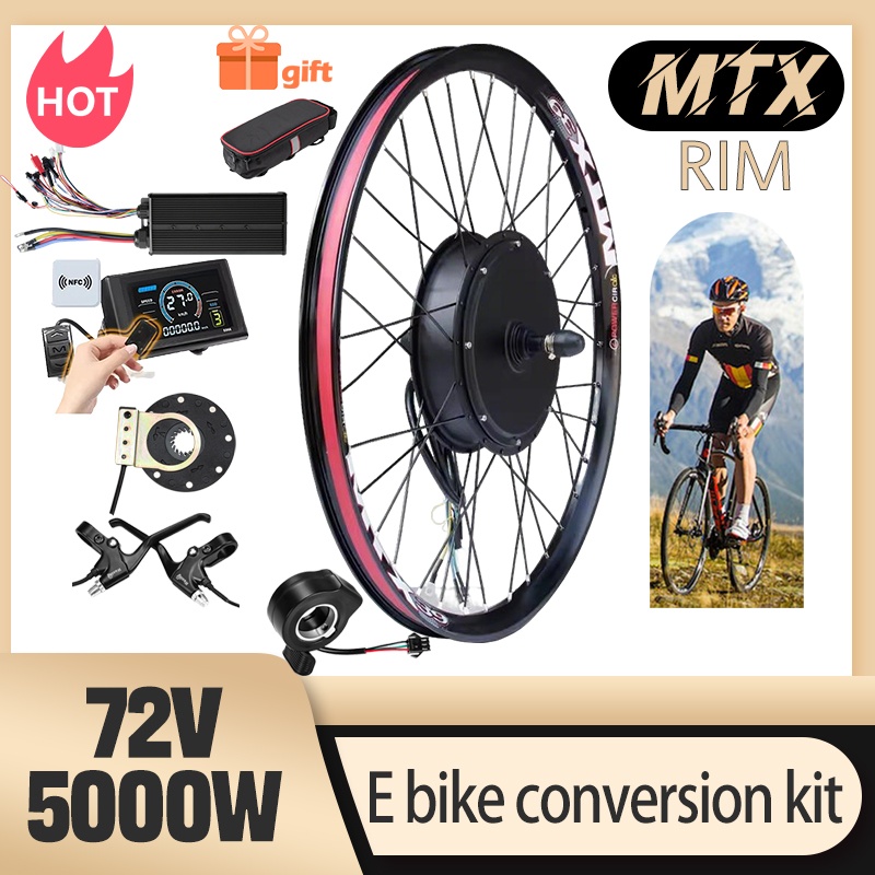 5000W Hub Motor Kit 72V - MTX39 E-bike Conversiekit 72V 5000W Achterdropout