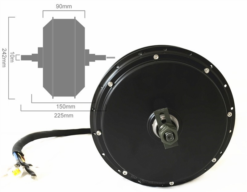 NBpower QS205 50H V3 72V 5000W - 5000W Hub Motor Kit 72V recensie en prijs