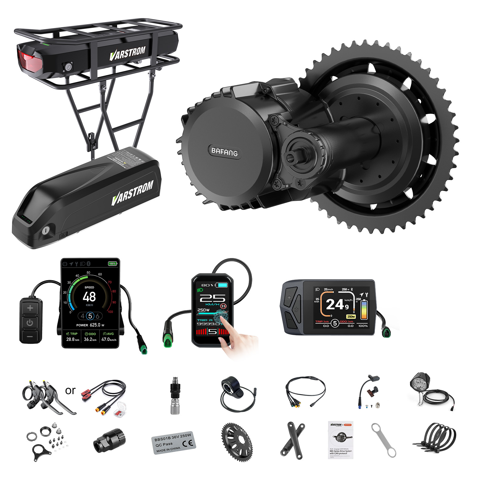 [Verzending naar de VS] Bafang - Torque Sensor Mid Drive Motor Kit recensie en prijs