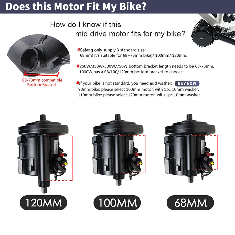 Bafang BBSHD 1000W 52V 48V 68m - Side Hung Mid Drive Motor Kit recensie en prijs