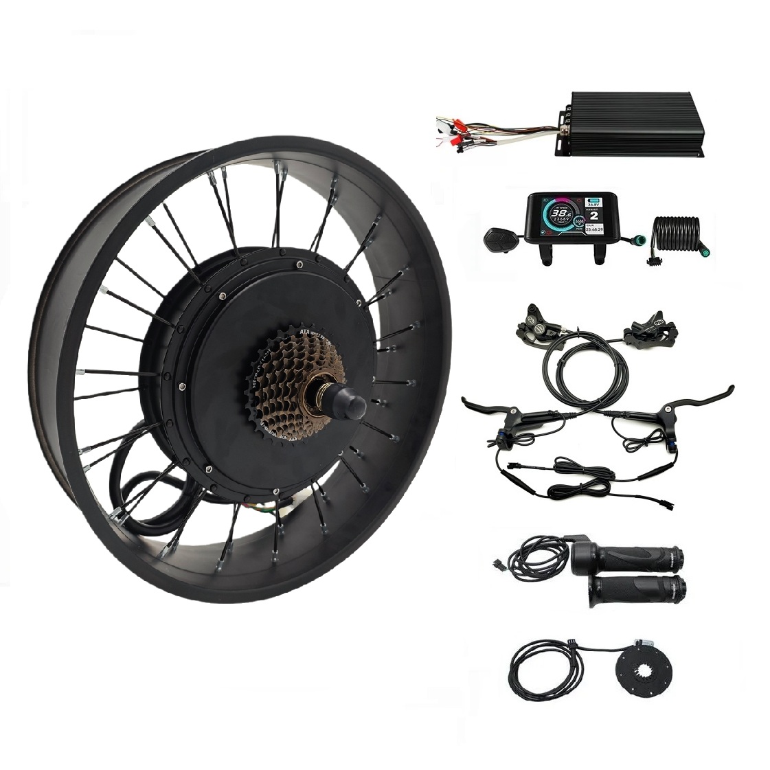 48V-72V 100A 5000W eBike Fat W - 5000W Hub Motor Kit 72V recensie en prijs