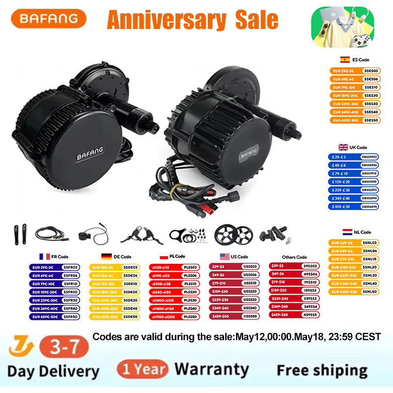 Bafang BBSHD 1000W 48V 68mm Mi - Side Hung Mid Drive Motor Kit recensie en prijs